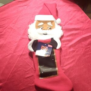 Black Santa Clause Christmas Stocking Black Paper Party Personalized Stocking